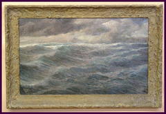 Large Impressionist Seascape Oil Painting